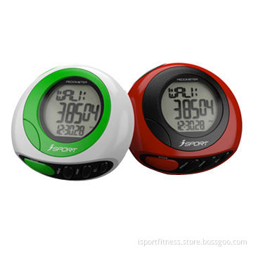 Step counter with 3 lines LCD display